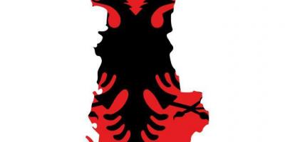 Քարտի Ալբանիայի դրոշը