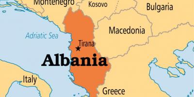 Ալբանիա երկրի քարտեզ